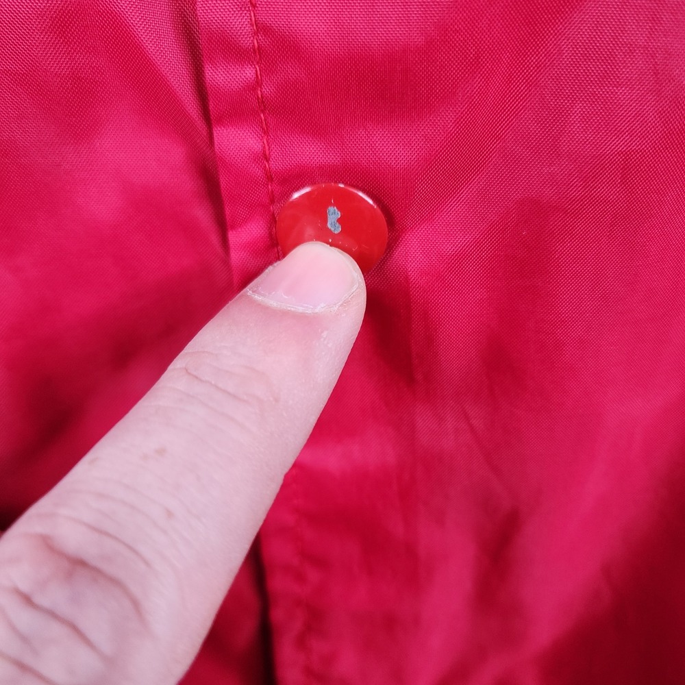 Vintage Super Bowl XXIII 1989 Miami Florida Red Nylon Jacket L Auburn Sportswear - Picture 6 of 11